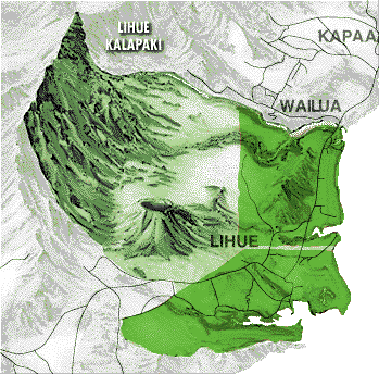 Lihue/Kalapaki Kauai Map