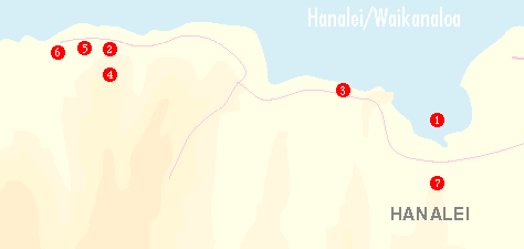 Hanalei-Waikanaloa Map